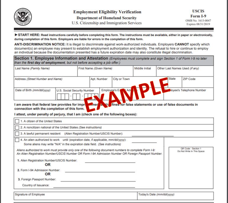 Tips for completing Form I-9 -- for International Program participants only  – Disney Programs Support